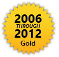 HRSD Gold Award for Outstanding Environmental Compliance from 2006 through 2012