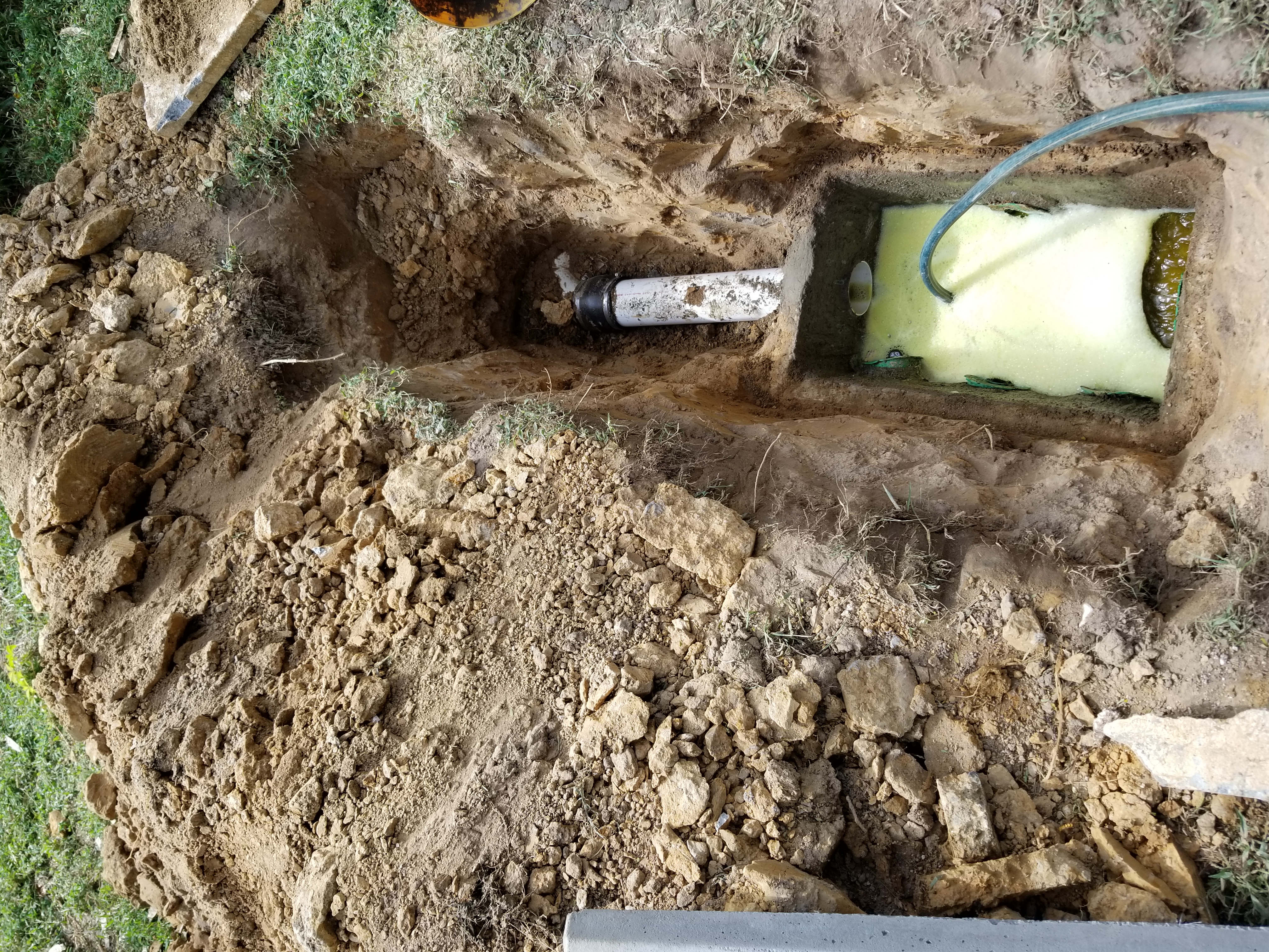 distribution box and drainfield repair